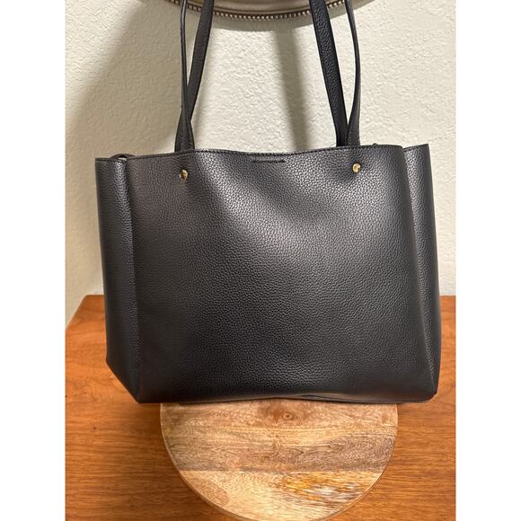 Nanette Lepore Arriss Triple Section Shoulder Bag Black - Picture 6 of 13
